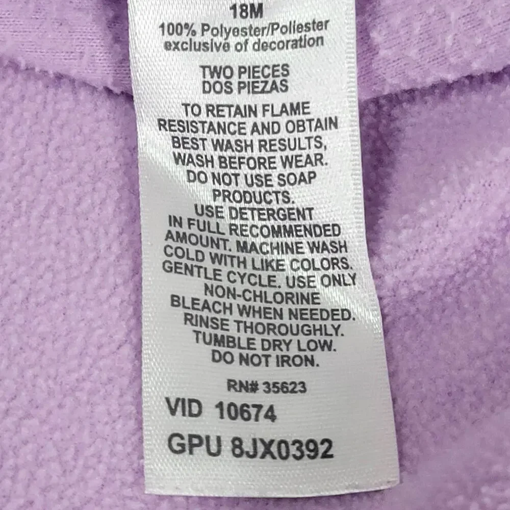Carter's Fleece Sleeper Bundle 2 Piece Size‎ 18Mo